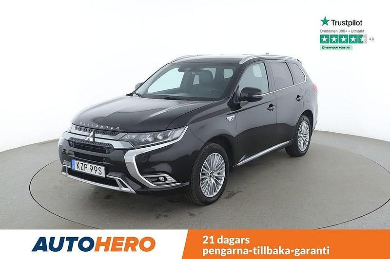 Svart Begagnad 2019 Mitsubishi Outlander P-HEV SUV | 219 000 kr (Bra pris) - Bild 1/4