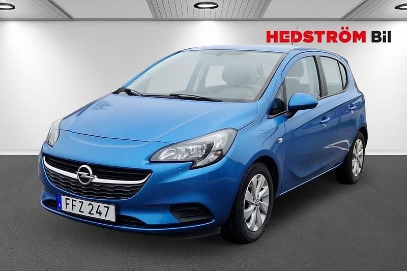 Blå Begagnad 2016 Opel Corsa Halvkombi | 79 000 kr (Marknadspris) - Bild 1/4