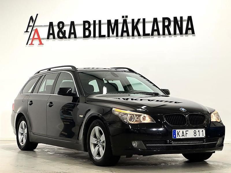 Svart Begagnad 2009 BMW 520 Kombi | 49 900 kr (Marknadspris) - Bild 1/4