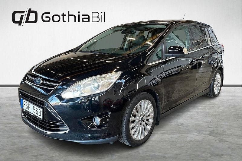Svart Begagnad 2010 Ford Grand C-Max Titanium Minibuss | 44 900 kr (Marknadspris) - Bild 1/4