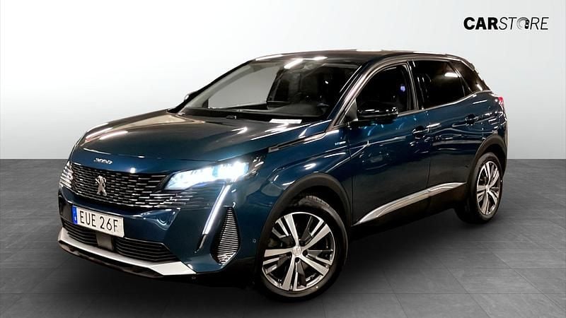 Blå Begagnad 2022 Peugeot 3008 SUV | 230 000 kr (Marknadspris) - Bild 1/4