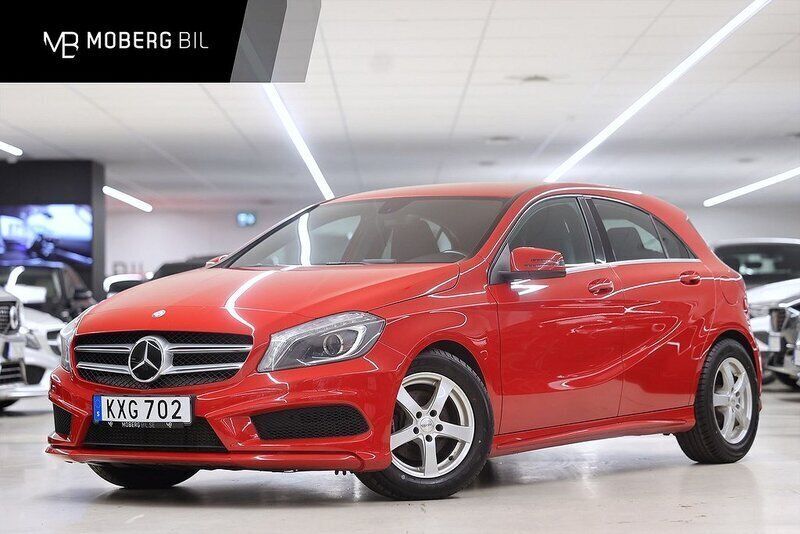 Röd Begagnad 2015 Mercedes A180 AMG Halvkombi | 144 900 kr (Marknadspris) - Bild 1/3