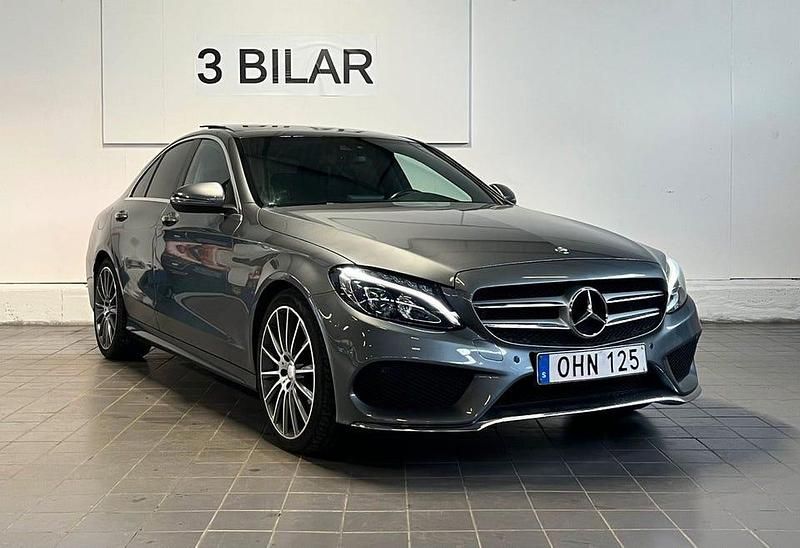 Begagnad Mercedes C300 AMG line 245 HK (180 kW) 2017 Grå Sedan