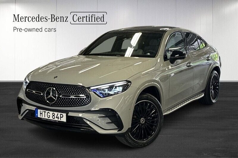 Grå (grey) Begagnad 2025 Mercedes GLC300e AMG Line Premium Sportkupé | 919 900 kr - Bild 1/4