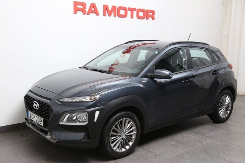 Grå Begagnad 2018 Hyundai Kona Trend SUV | 139 800 kr (Marknadspris) - Bild 1/3