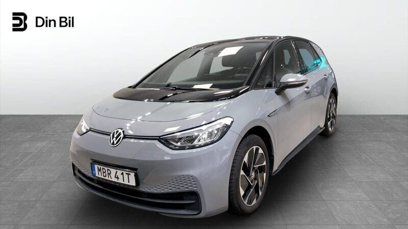Grå Begagnad 2020 VW ID.3 Pro Performance Halvkombi | 224 000 kr (Marknadspris) - Bild 1/4