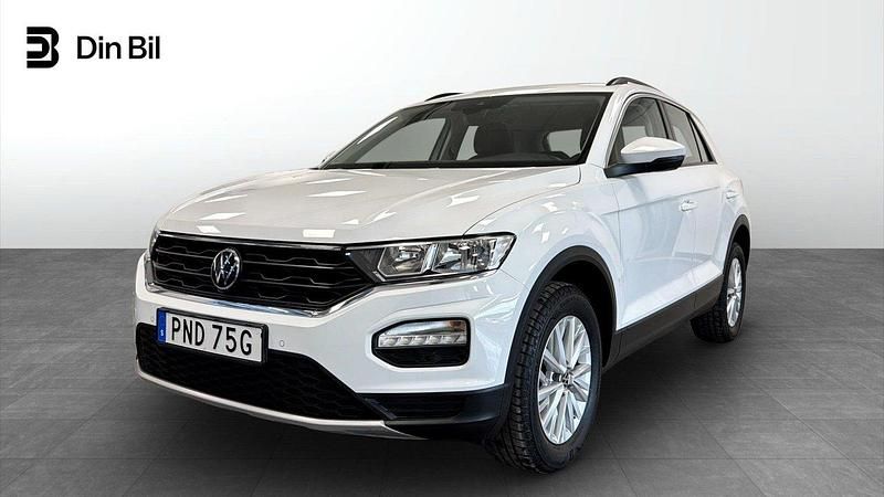 Vit Begagnad 2021 VW T-Roc Style SUV | 189 900 kr (Marknadspris) - Bild 1/4