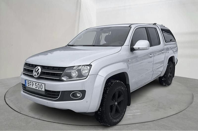 Silver Begagnad 2014 VW Amarok Pickup | 139 000 kr - Bild 1/4
