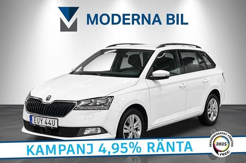 Vit Begagnad 2021 Skoda Fabia Style Kombi | 144 700 kr (Marknadspris) - Bild 1/4