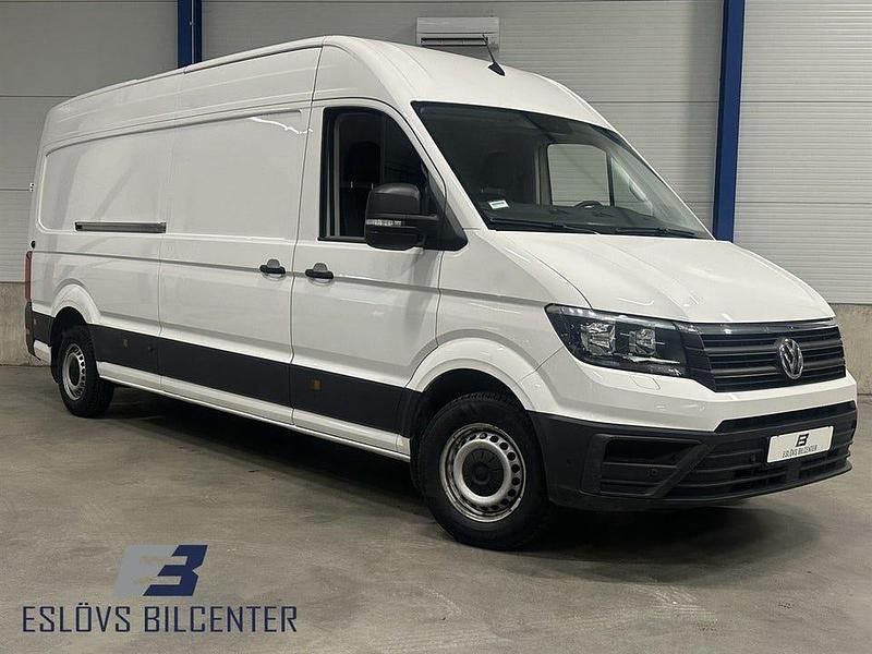 Vit Begagnad 2021 VW Crafter Van | 399 990 kr (Marknadspris) - Bild 1/4