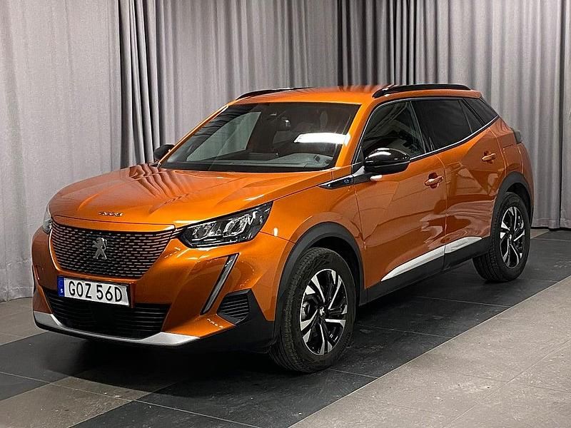 Begagnad Peugeot e-2008 Allure 100 kW (136 HK) 2022 Orange SUV