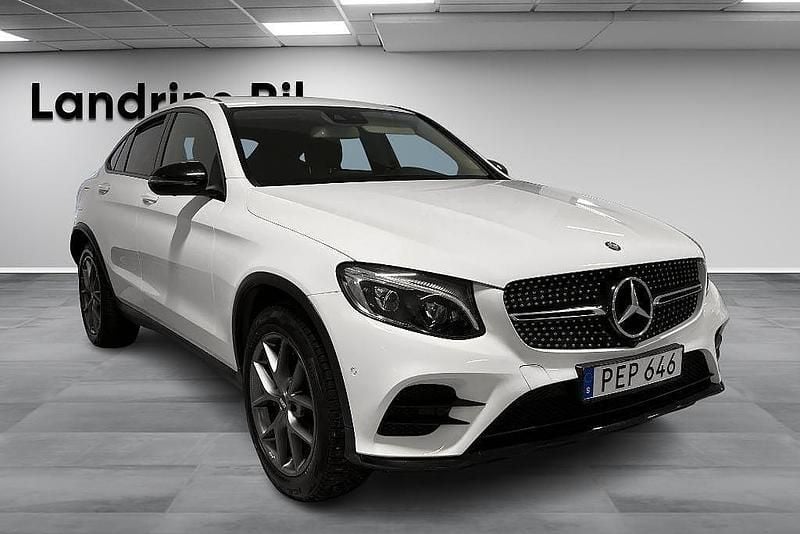 Begagnad Mercedes GLC250 AMG line 204 HK (150 kW) 2016 Vit Sportkupé