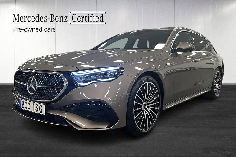 Brun Begagnad 2024 Mercedes E300 AMG Kombi | 669 000 kr (Marknadspris) - Bild 1/4