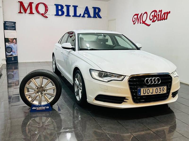 Begagnad Audi A6 Proline 190 HK (139 kW) 2014 Vit Sedan