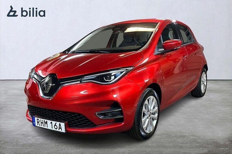 Röd Begagnad 2021 Renault Zoe Zen Halvkombi | 164 900 kr (Marknadspris) - Bild 1/3