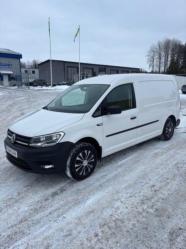 Vit Begagnad 2021 VW Caddy Maxi Minibuss | 116 500 kr (Bra pris) - Bild 1/4