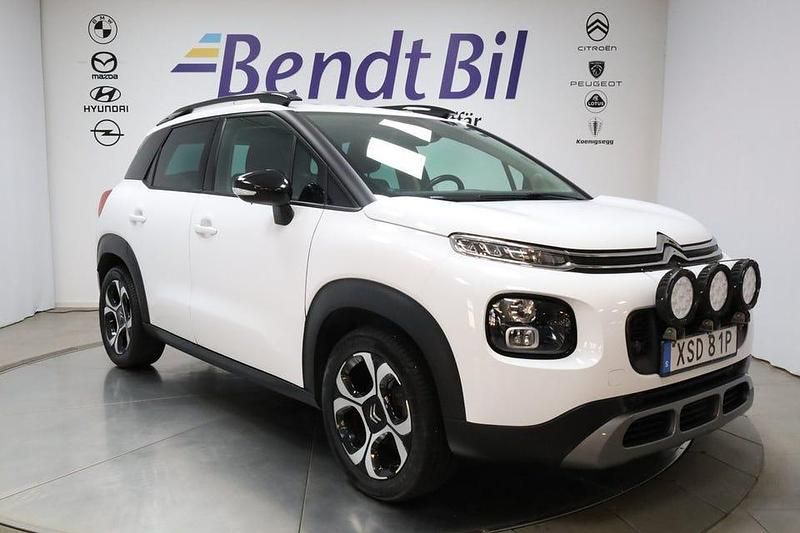 Vit Begagnad 2020 Citroën C3 Aircross PureTech SUV | 144 500 kr (Marknadspris) - Bild 1/3