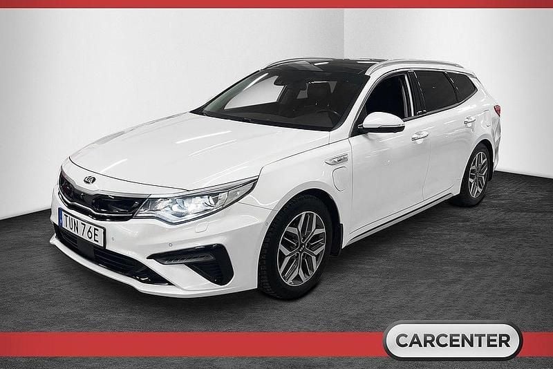 Begagnad Kia Optima Advance 205 HK (150 kW) 2019 Vit Kombi