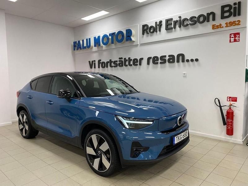 Blå Begagnad 2022 Volvo EC40 SUV | 369 500 kr (Bra pris) - Bild 1/4