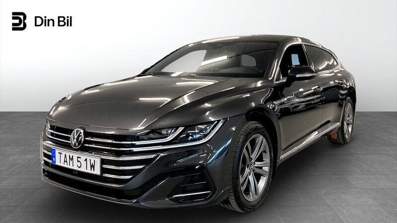 Mörkgrå Begagnad 2023 VW Arteon R-line Kombi | 449 900 kr (Dyr) - Bild 1/4