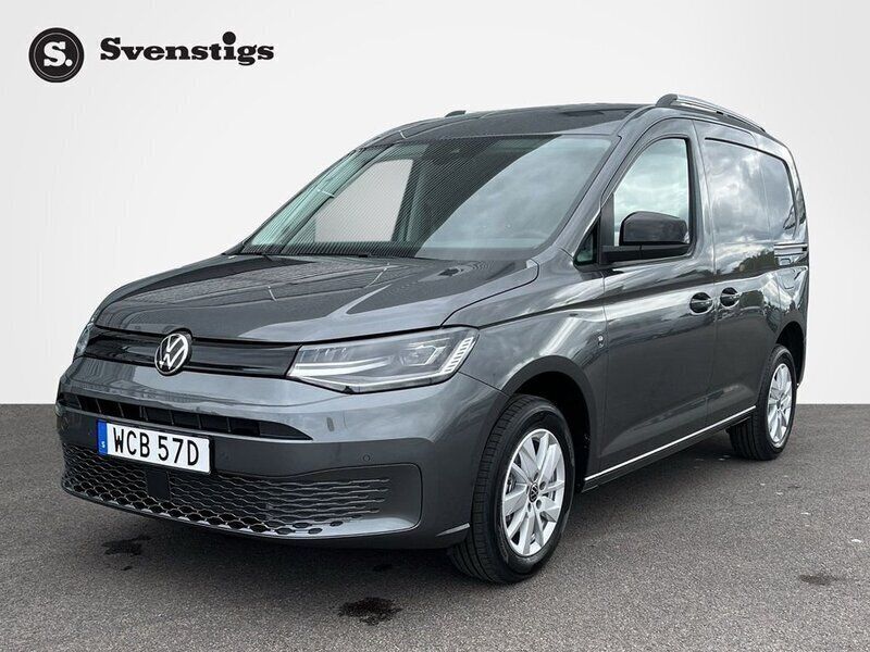 Grå (indiumgrå metallic) Ny 2025 VW Caddy Minibuss | 420 000 kr (Bra pris) - Bild 1/4