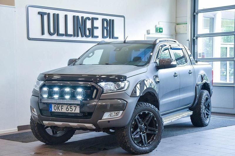 Svart Begagnad 2017 Ford Ranger Wildtrack Pickup | 259 900 kr (Lite dyr) - Bild 1/4
