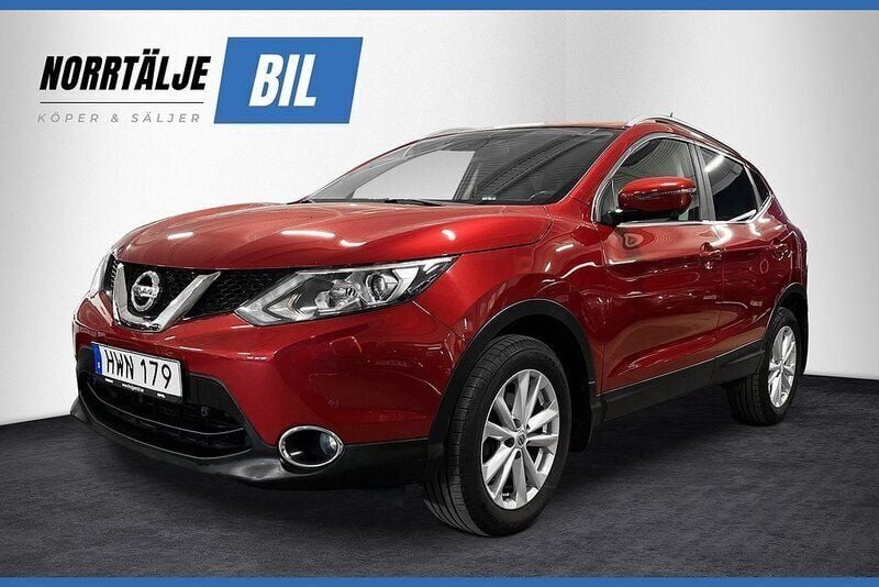 Röd Begagnad 2015 Nissan Qashqai 360º SUV | 114 900 kr (Bra pris) - Bild 1/3