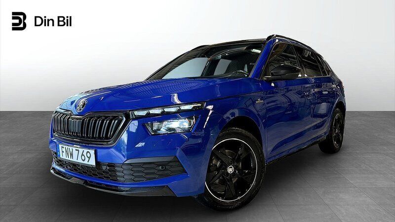 Blå Begagnad 2022 Skoda Kamiq Monte Carlo SUV | 259 900 kr (Marknadspris) - Bild 1/4