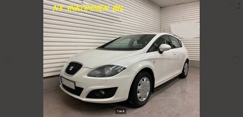 Vit Begagnad 2010 Seat Leon Halvkombi | 59 000 kr (Dyr) - Bild 1/1