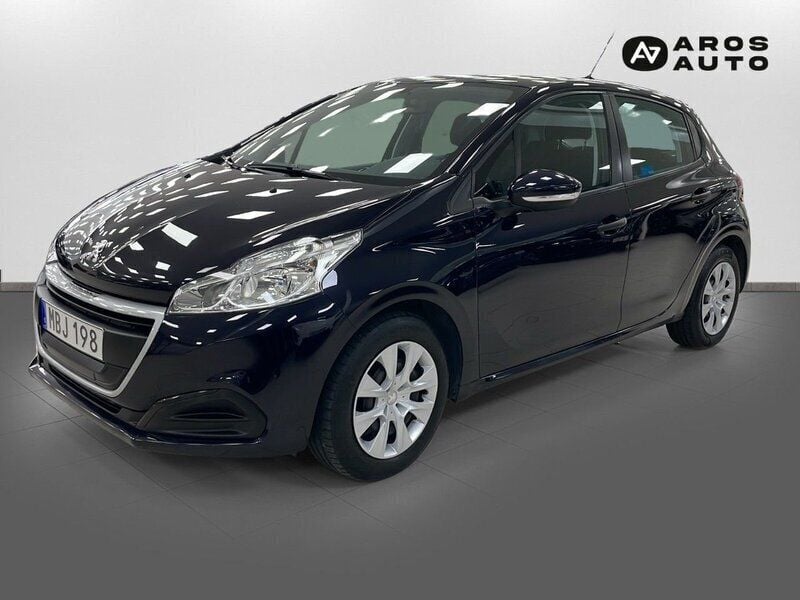 Mörkblå Begagnad 2015 Peugeot 208 Halvkombi | 79 900 kr (Marknadspris) - Bild 1/4