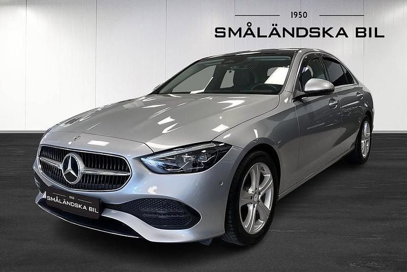 Hightech silver metallic Begagnad 2022 Mercedes C200 Avantgarde Sedan | 349 000 kr (Bra pris) - Bild 1/4
