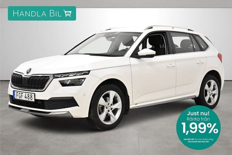 Vit Begagnad 2021 Skoda Kamiq Style SUV | 149 900 kr - Bild 1/3