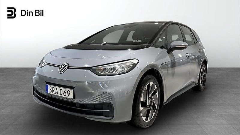 Grå Begagnad 2022 VW ID.3 Pro Performance Halvkombi | 259 900 kr (Marknadspris) - Bild 1/4