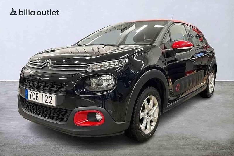 Svart Begagnad 2018 Citroën C3 Halvkombi | 104 900 kr - Bild 1/1