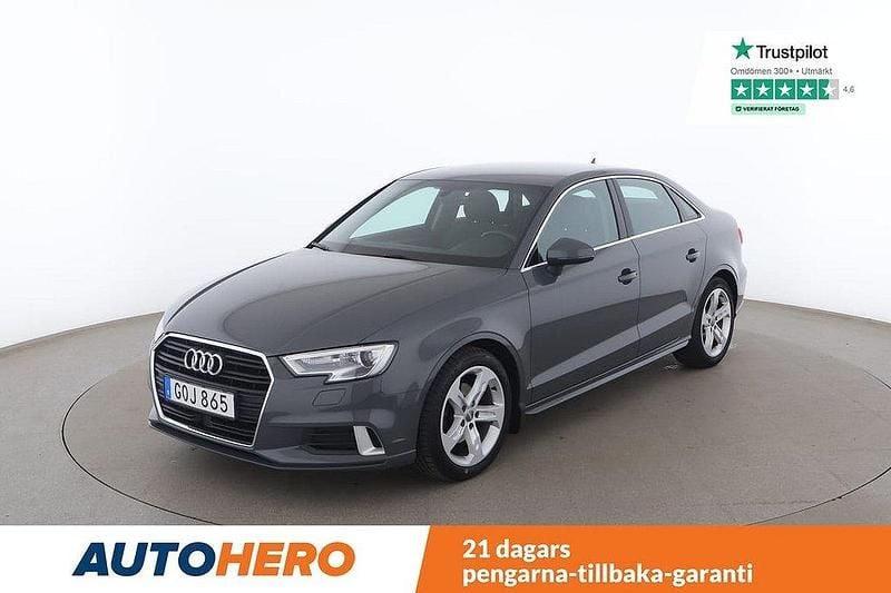 Grå Begagnad 2018 Audi A3 Sport Sedan | 176 000 kr (Bra pris) - Bild 1/4