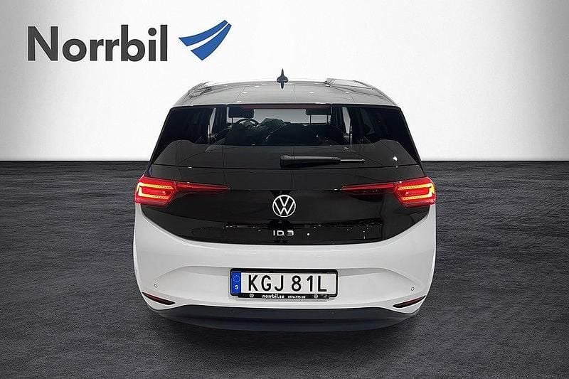 Begagnad VW ID.3 Edition 150 kW (204 HK) 2020 Vit Halvkombi