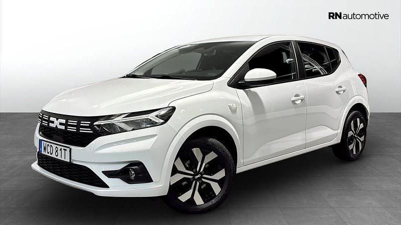 Vit Ny 2025 Dacia Sandero Expression Halvkombi | 219 000 kr (Marknadspris) - Bild 1/4