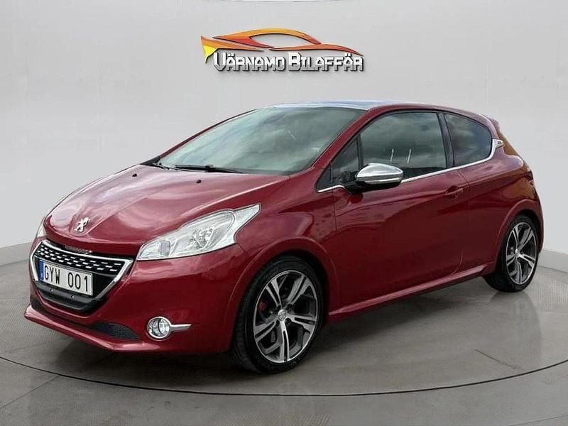 Mörkröd (röd) Begagnad 2013 Peugeot 208 GTi Halvkombi | 99 900 kr (Lite dyr) - Bild 1/4