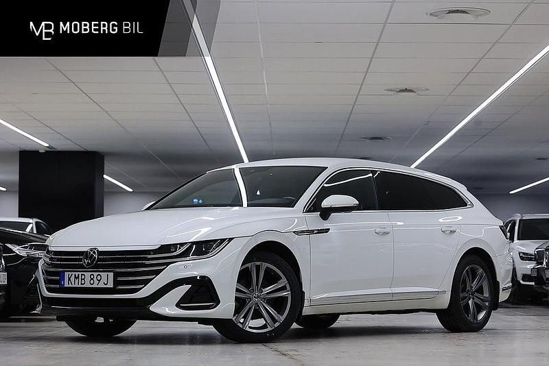 Vit Begagnad 2021 VW Arteon R-line Kombi | 269 900 kr (Superpris) - Bild 1/2