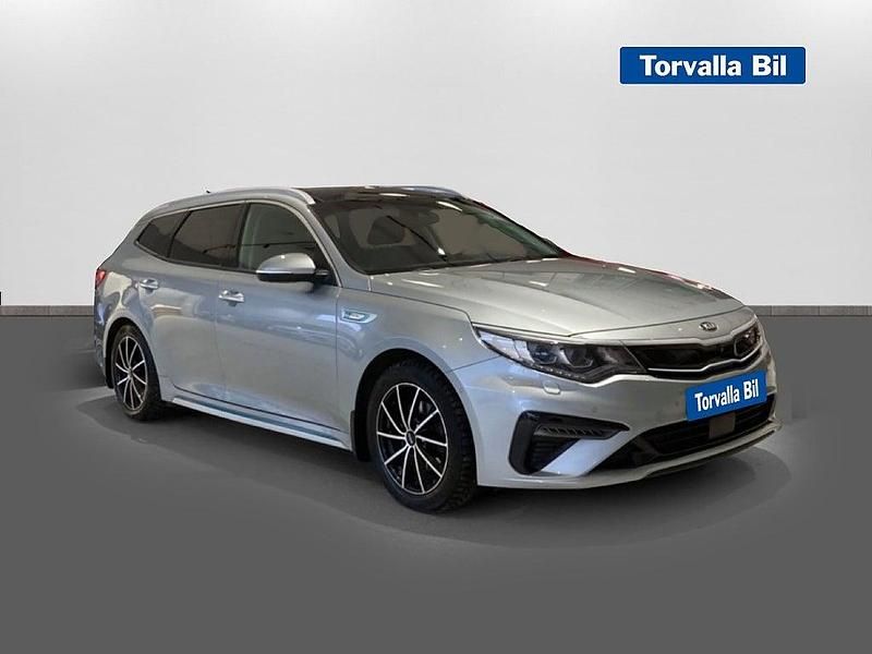 Begagnad Kia Optima Hybrid Sport 2019 Grå Sedan