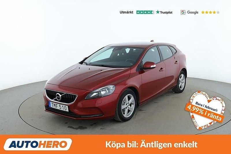 Begagnad Volvo V40 Kinetic 124 HK (91 kW) 2016 Röd Kombi