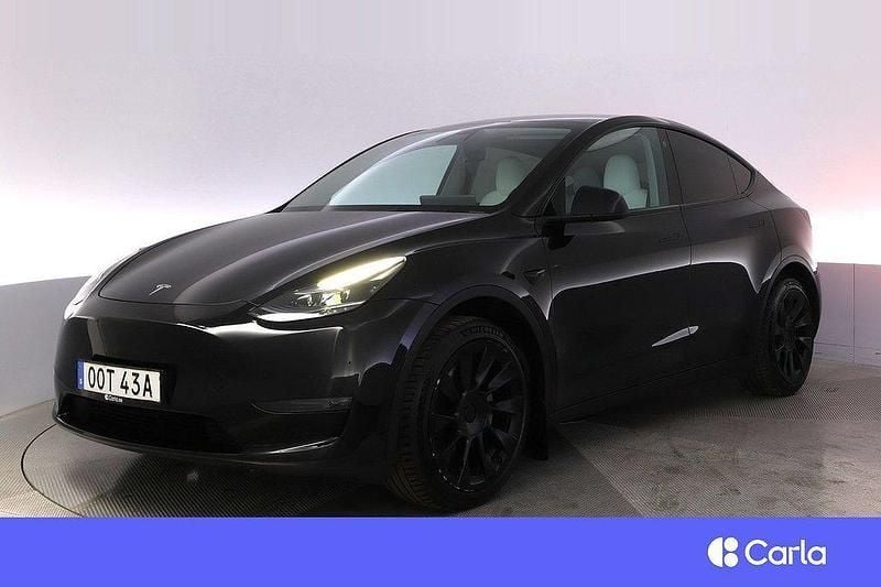 Svart Begagnad 2022 Tesla Model Y Long Range SUV | 439 900 kr (Bra pris) - Bild 1/4