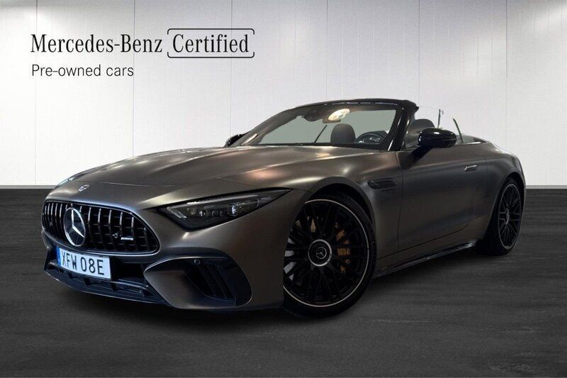 Grå (grey) Begagnad 2022 Mercedes SL63 AMG Cab | 1 659 900 kr (Superpris) - Bild 1/4