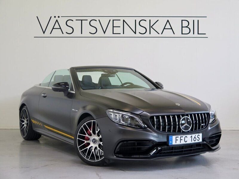 Grå Begagnad 2022 Mercedes C63S AMG AMG Cab | 1 099 000 kr - Bild 1/4