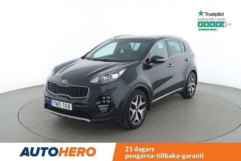 Svart Begagnad 2017 Kia Sportage GT-Line SUV | 184 000 kr (Marknadspris) - Bild 1/4
