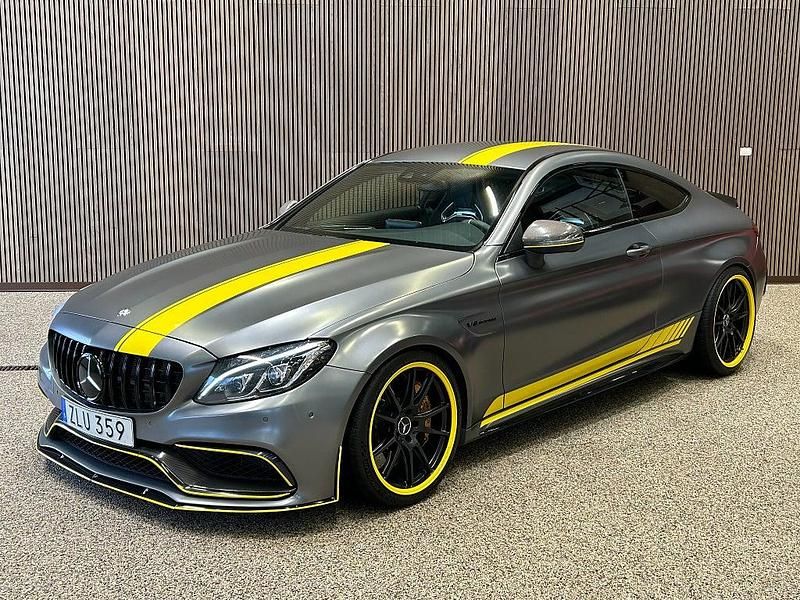 Begagnad Mercedes C63S AMG AMG 510 HK (375 kW) 2016 Grå Sportkupé