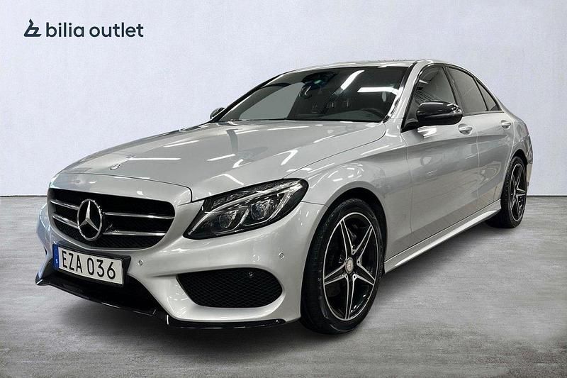 Silver Begagnad 2016 Mercedes C220 AMG Sedan | 197 900 kr (Lite dyr) - Bild 1/3