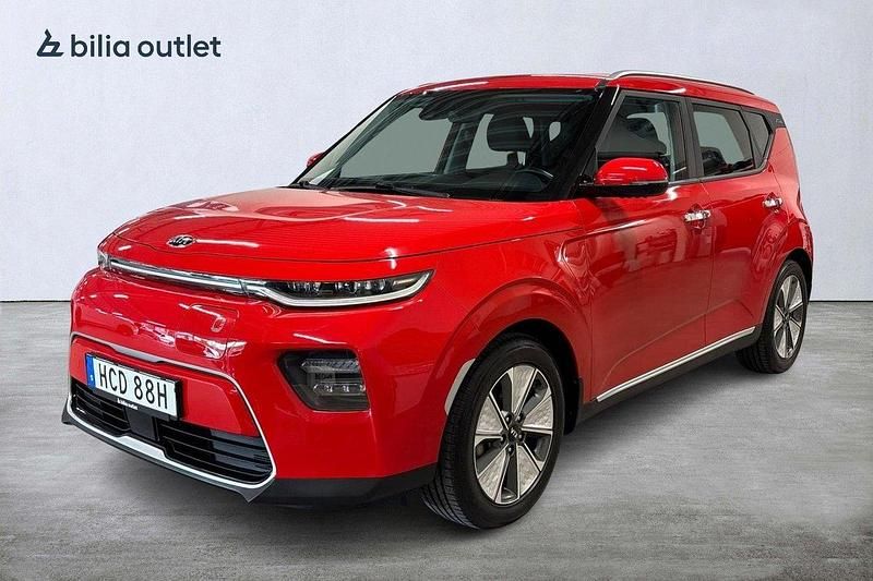 Röd Begagnad 2021 Kia Soul EV SUV | 179 000 kr (Marknadspris) - Bild 1/4