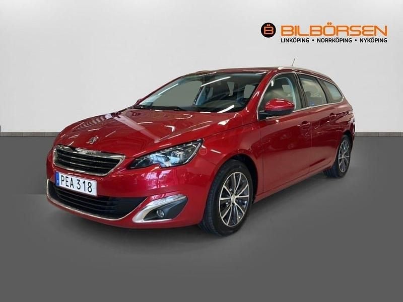 Ljusröd Begagnad 2016 Peugeot 308 SW Kombi | 129 900 kr (Marknadspris) - Bild 1/4