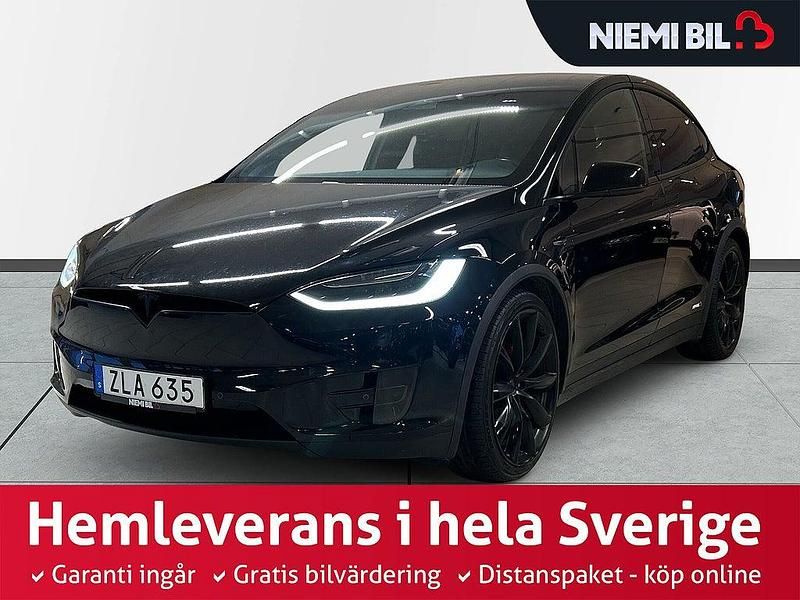 Svart Begagnad 2018 Tesla Model X SUV | 444 900 kr (Dyr) - Bild 1/3
